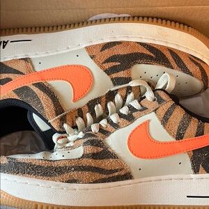 Nike Air Force 1 Tiger Print Sneakers